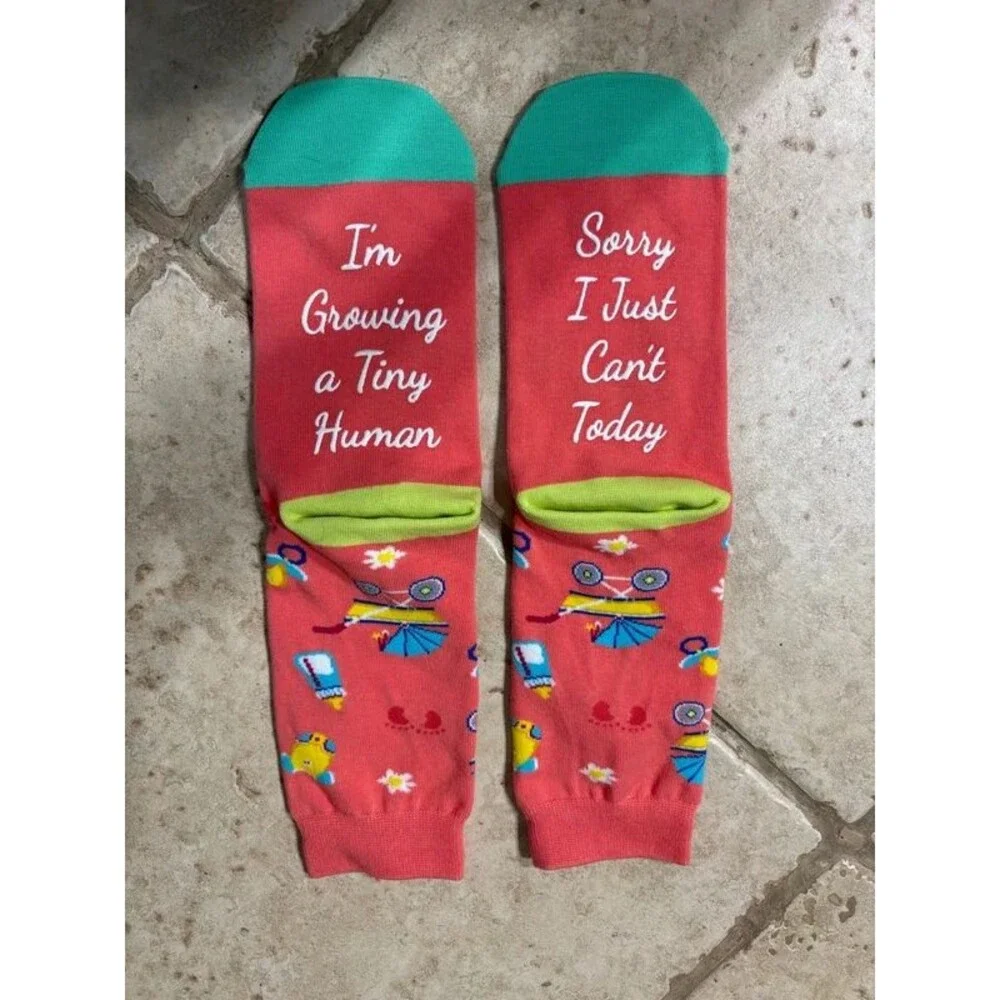 Growing a Tiny Human Socks One Size
